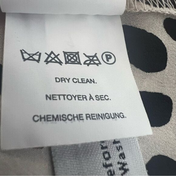 J. Crew Silk Animal Print Leopard Cami Tank Top Blouse Womens 6 Black Cream - Picture 8 of 8